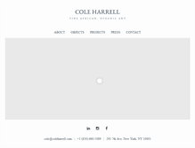 Tablet Screenshot of coleharrell.com